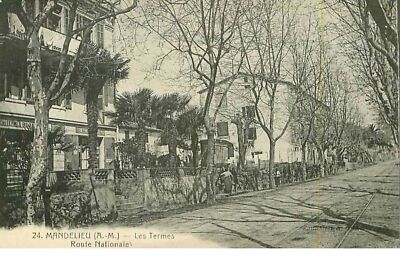 06. Mandelieu-les-Termes Route Nationale Postkarte