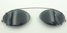 Vintage Vogue 3244 420 Silver Metal Oval Clips Clip on Eyeglasses Italy