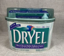 VTG 90s Dryel Dry Cleaning Kit Starter Kit New Sealed Fabric Care P&G 1997