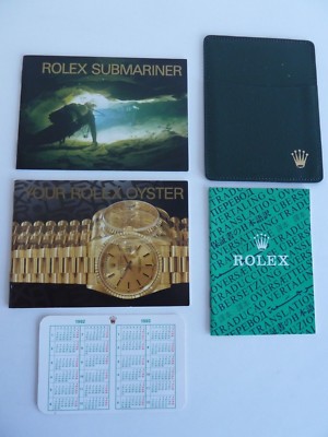 Rolex Submariner Booklet Set 5 Teilig  - englisch von 3-1992