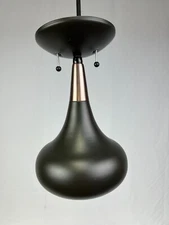 Feiss Belle 1-Light Mini Pendant in Dark Bronze P1254DBZ