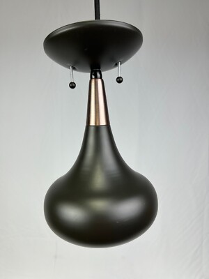 Feiss Belle 1-Light Mini Pendant in Dark Bronze P1254DBZ