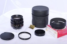 Leica NOCTILUX-M 50mm f1 E60 lens. Version 2. Case. Hood. UVa. c. 1981