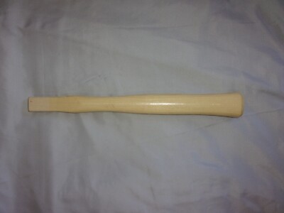 13.5 IN. NEW SOLID WOOD BROWN TOOL HANDLE W/1 IN.  RECTANGLE HEAD W/O SLOT