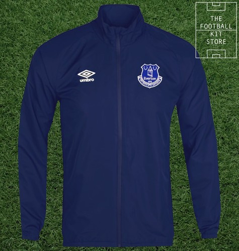 Everton Entrenamiento Chaqueta-Genuino Umbro Banco Chándal  Top-hombres-todos Los Tamaños | eBay