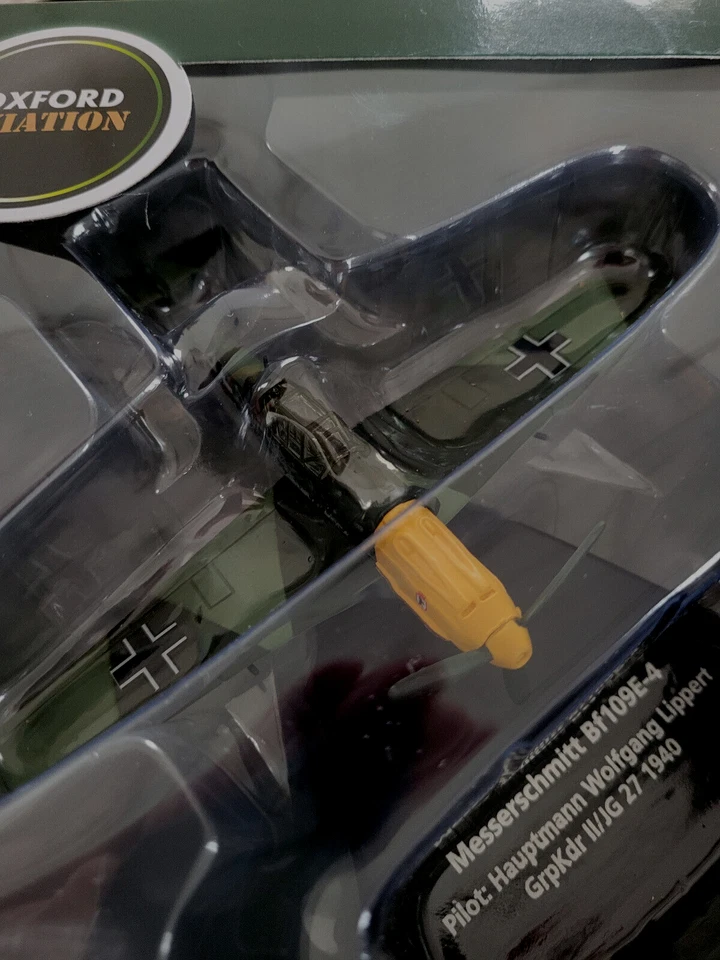 2er SET Me - 109 E-4 + Fw-190 A8 WW2 JG 54 Oxford Metall 1:72 Orginal YakAir - Bild 4 von 4
