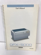ESPON DFX-5000 PRINTER USER'S GUIDE MANUAL Y47599108000