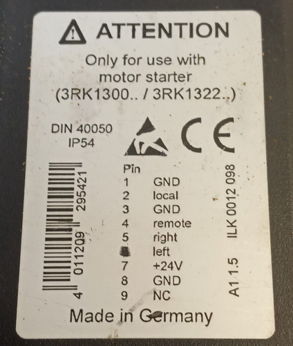 Siemens 3RK1 902-0AM00 Steuerungspanel Panel Motor Starter for (3RK1300/3RK1322) - Picture 6 of 6