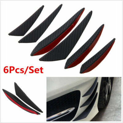 6 Stk Auto Sto?stange Hinten Diffusor Heckdiffusor Diffuser Fin Spoiler