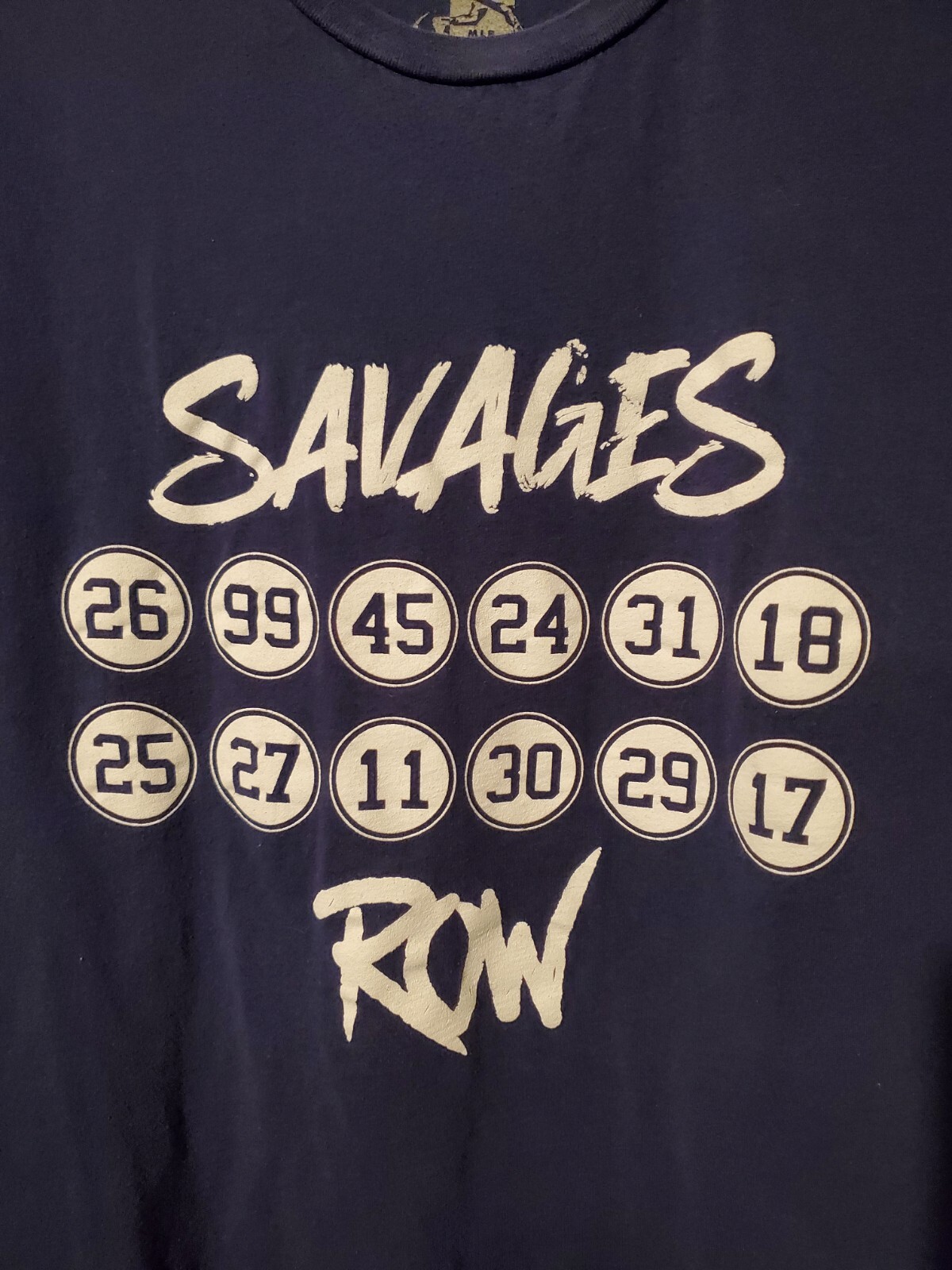 Maglietta New York Yankees XL Navy Uomo MLB Baseball Savages fila Maglietta Maniche Corta