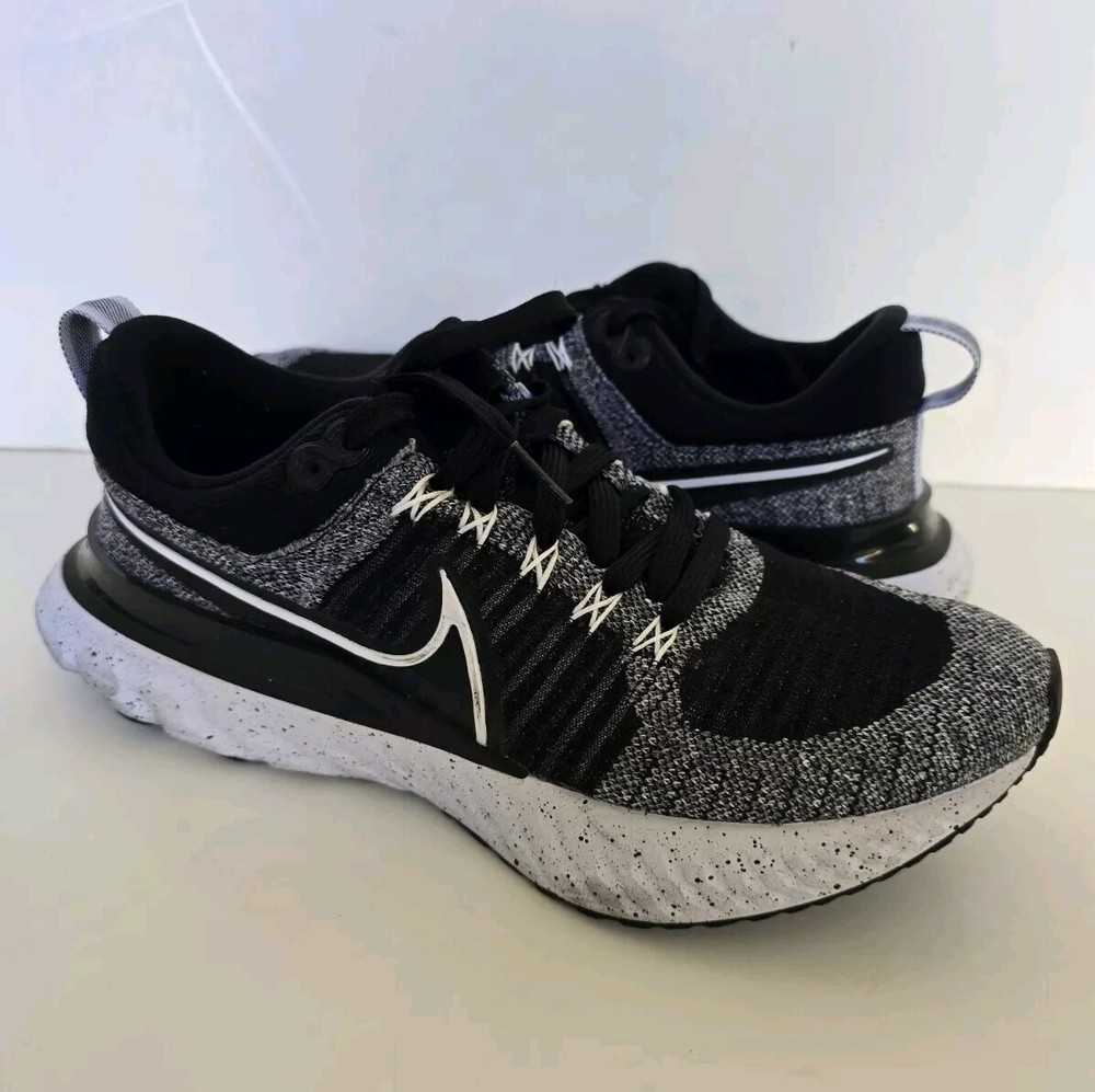 Nike Infinity Run React Flyknit 2 Oreo Men's Running Shoes Size 8.5