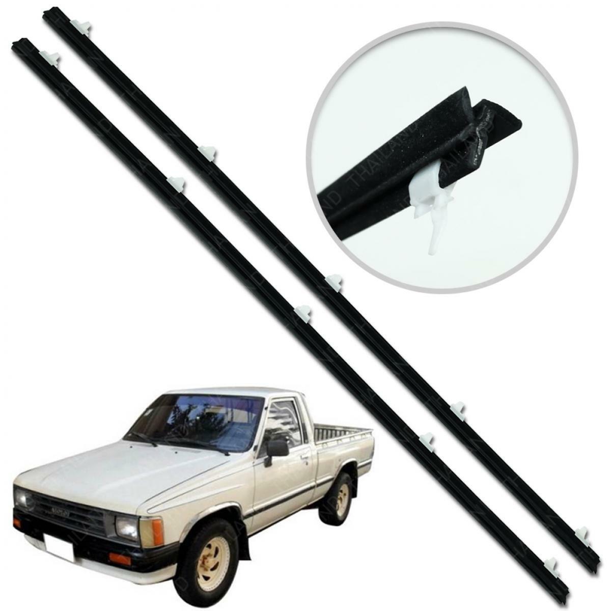 For Toyota Hilux LN56 1983 - 1988 Set Outer Door Weather Window
