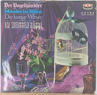 Der Vogelhandler Maske in Blau Die Lustige Witwe Im Weissen Rossl LP 186 001