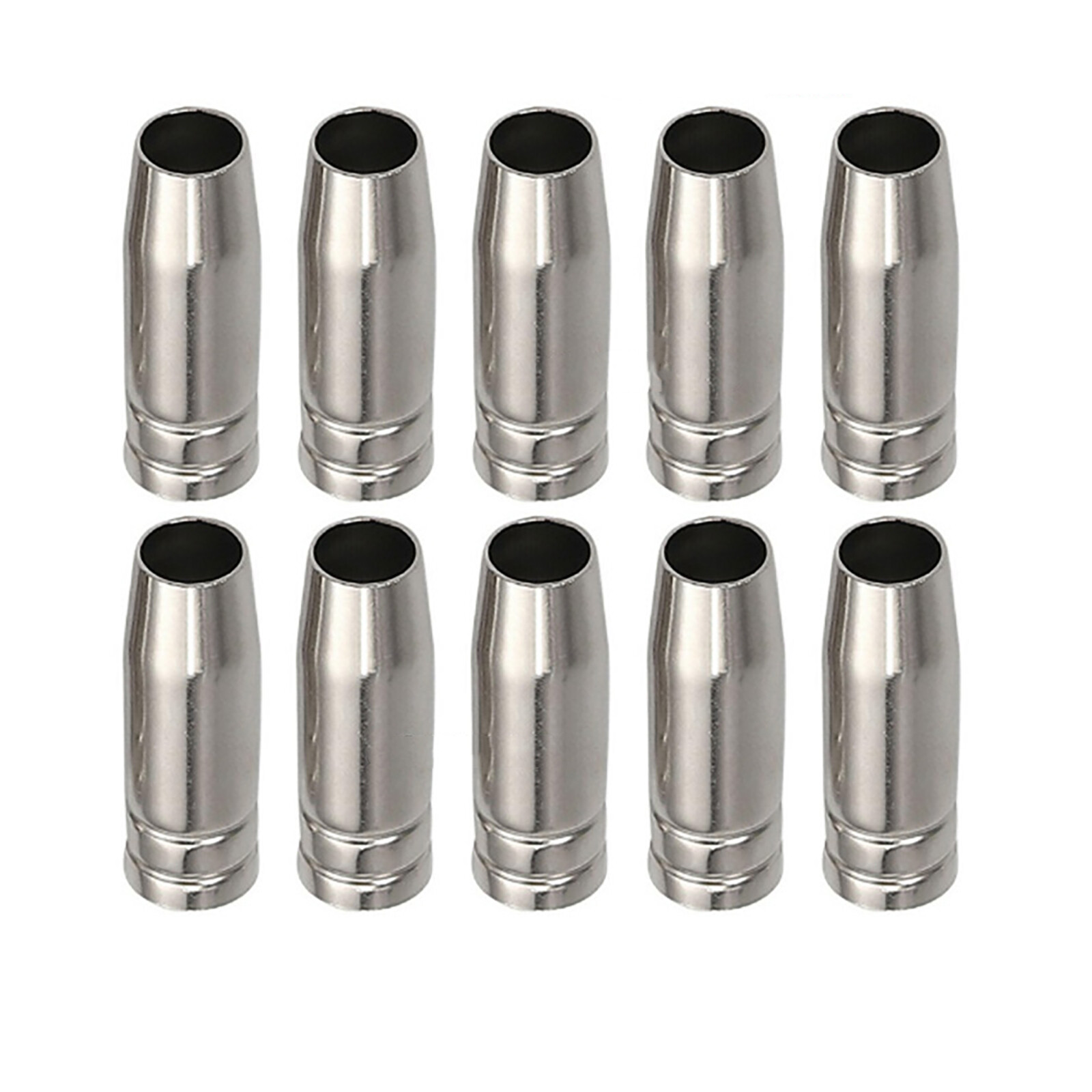 10-Pack Conical Gas Nozzles for MB 15AK MIG MAG CO2 Welding Torch Replacement Parts