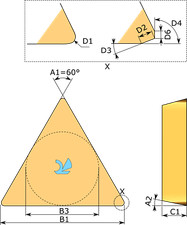 10 Plaquette de tournage SUMITOMO TBGR060102 RW T12A