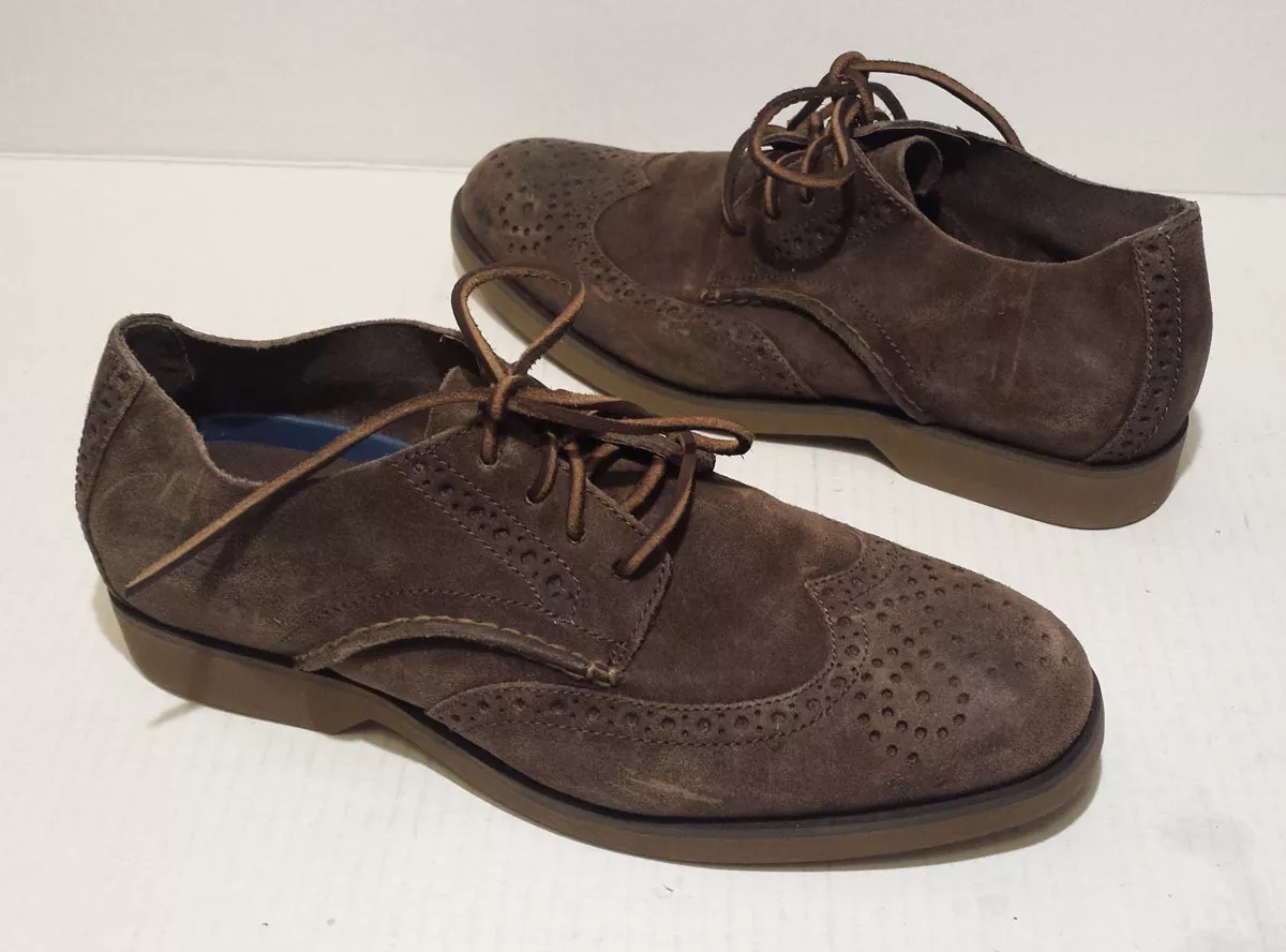 Sperry Top Sider Men Size 8.5 Leather Brown Shoes Wing Tip