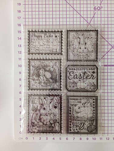 Easter Bunny Rabbit Clear Stamp Set - Approx 15 x 10cm - Picture 5 of 5