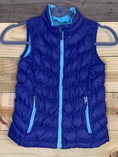 LL BEAN DOWN Tek Vest Children  s SIZE 6X/7 Blue