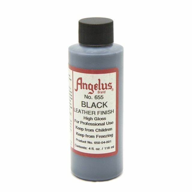 Angelus Leather Color Finish High Gloss Paint Black Brown 4 oz 655 eBay