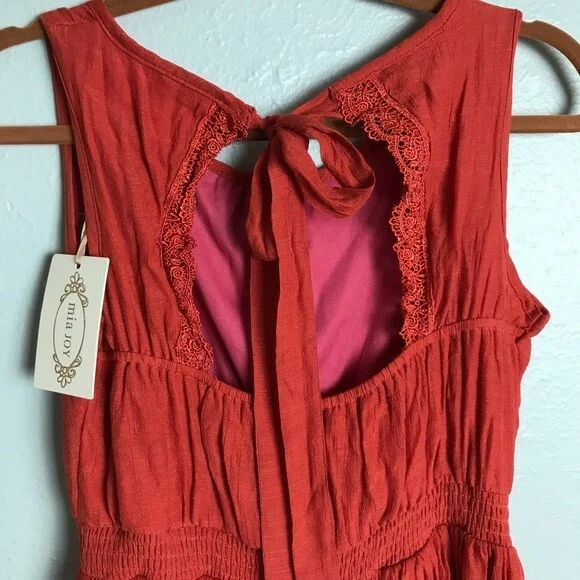 Nuevo Vestido Joyfilm Niñas Pascua Country Naranja Encaje Plano Boho Maxi Alto Bajo 12 Foto 2 de 2