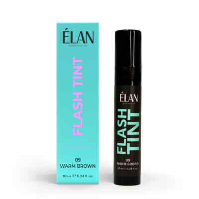 ELAN Flash Tint Eyebrow and Lash Color Long Lasting 09 Warm Brown 10 ml./0.3 oz.