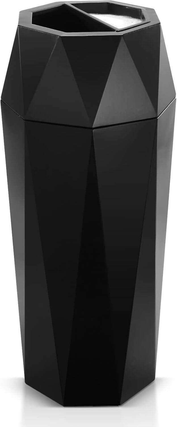 Commercial Trash Can Outdoor Garbage Can with Lid Indoor Large Trash Bin Stai...