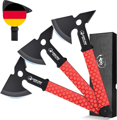 Dream Reach Outdoor Axt Set - 3PCS Campingbeil Full Tang Kleine Axt Handbeil Für
