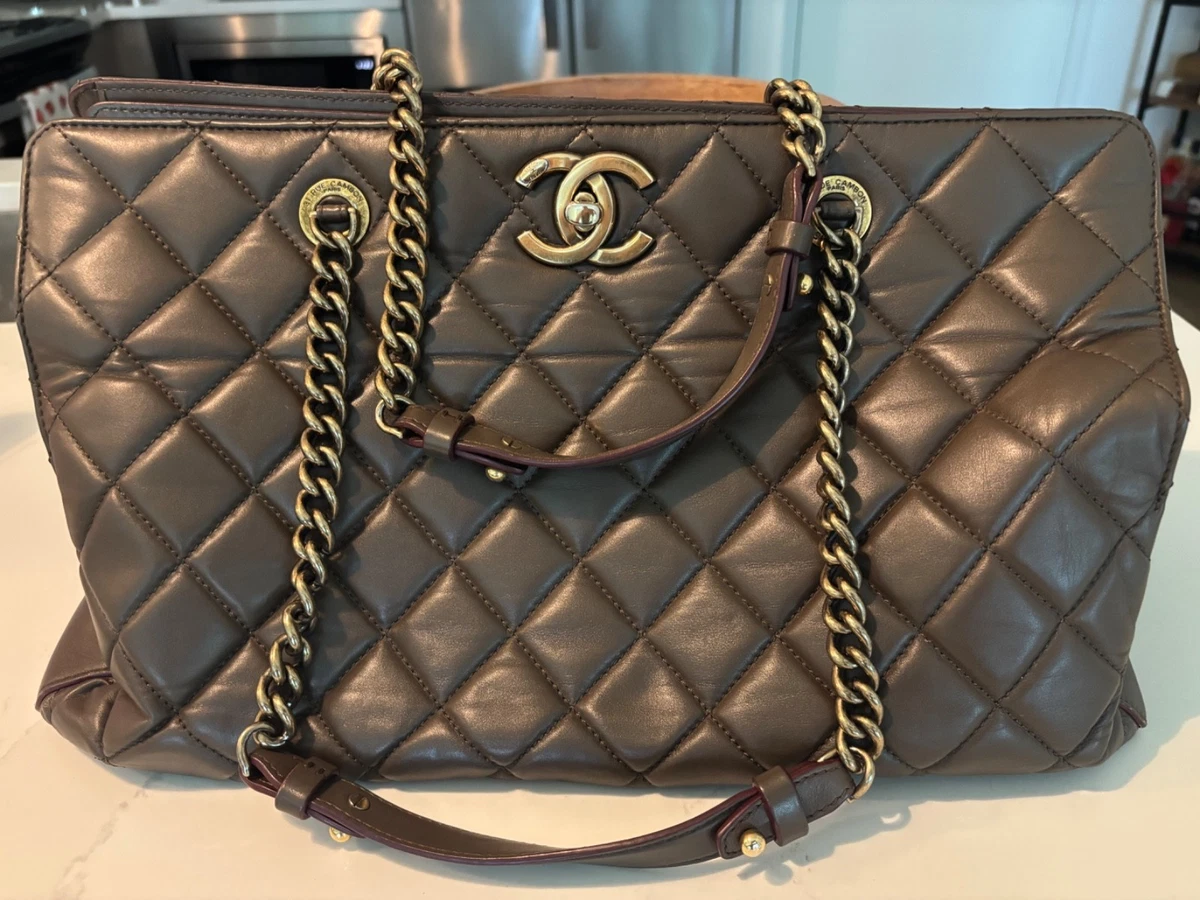 CHANEL Leather Exterior Brown Bags & Handbags for Women for sale
