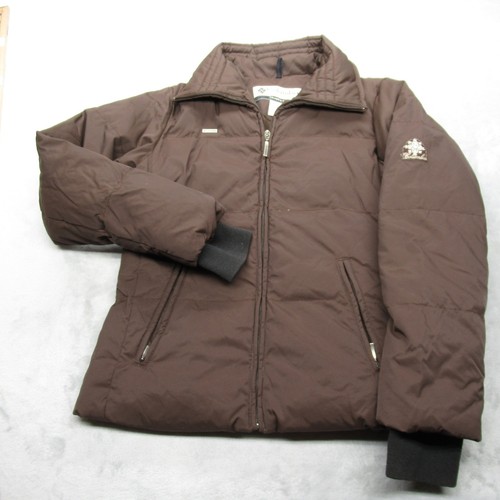 Columbia Down Jacket Womens Small Brown Puffer Quilted Full Zip Water Resistant - Picture 2 of 12