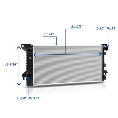Direct Fit Aluminum Radiator For 2007-2008 Ford Expedition/Lincoln Navigator 5.4L V8 2 thumbnail image