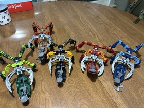 LEGO BIONICLE: Visorak Set Of 5(Missing Suukorak-White) All 5 Complete