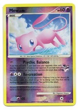 Mew 15/132 Rare Secret Wonders Pokemon Reverse Holo Damaged on eBay