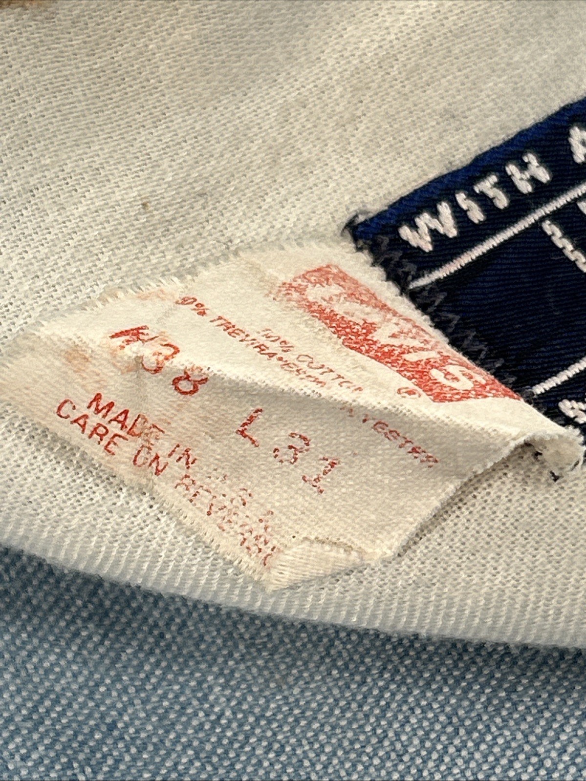 Levi's With A Skosh More Jeans Men 36 x 32 Denim Relaxed Fit Orange Tab Vintage thumbnail 13