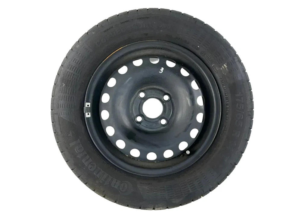 14 Zoll Stahlfelgen auf Sommerrädern VW UP Seat Mii 5Jx14 H2 ET35 - Bild 4 von 4