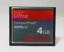 SanDisk 4GB Ultra 30MB/s CompactFlash Memory Card SDCFH-004G-U46 