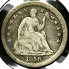 1856-O Seated Liberty Half 1/2 Dime 5 Cents  R1456