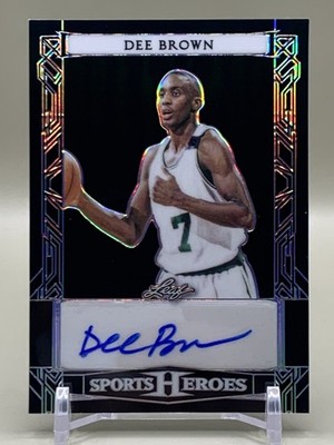 2024 Leaf Metal Sports Heroes #BA-DB1 Dee Brown Black /49 - Boston Celtics