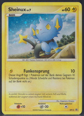 Sheinux/Shinx DP15 Holo - Black Star Promo - DE - EXC/GD - Pokemon TCG Karte
