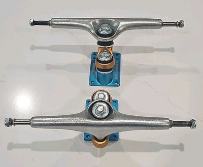 Gullwing Sidewinder II Trucks 10  Silver Orange Aqua/2pcs   FREE SHIPPING   