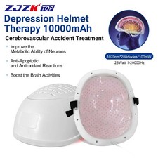ZJZKTOP 1070nm Red Infrared Light Therapy Brain Helmet for Parkinson Stroke