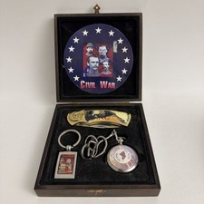 Juego Coleccionable Cuchillo Reloj Bolsillo Llavero Guerra Civil Confederado