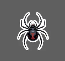 Black Widow Sticker Waterproof Decal Spider Animal Venom Wildlife Gift NEW