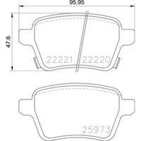 Brembo BremsbeläGe Bremsbelegsatz Hinten FüR Opel Corsa E Adam