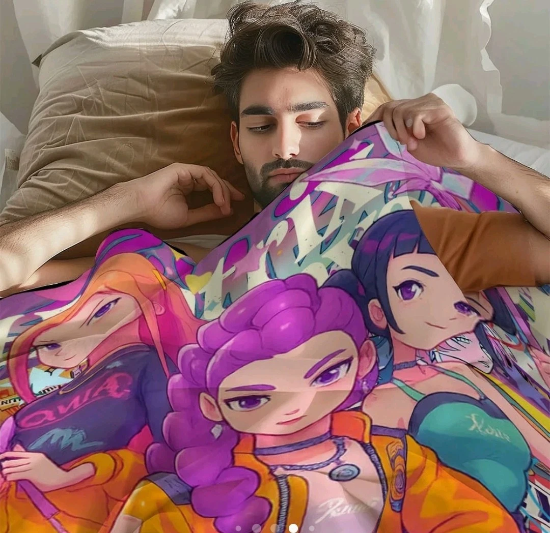 K Pop Demon Hunters Fleece Blanket