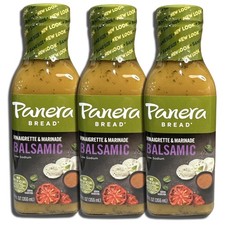 Panera Balsamic Vinaigrette Salad Dressing & Marinade | 12 Ounce | Pack of 3