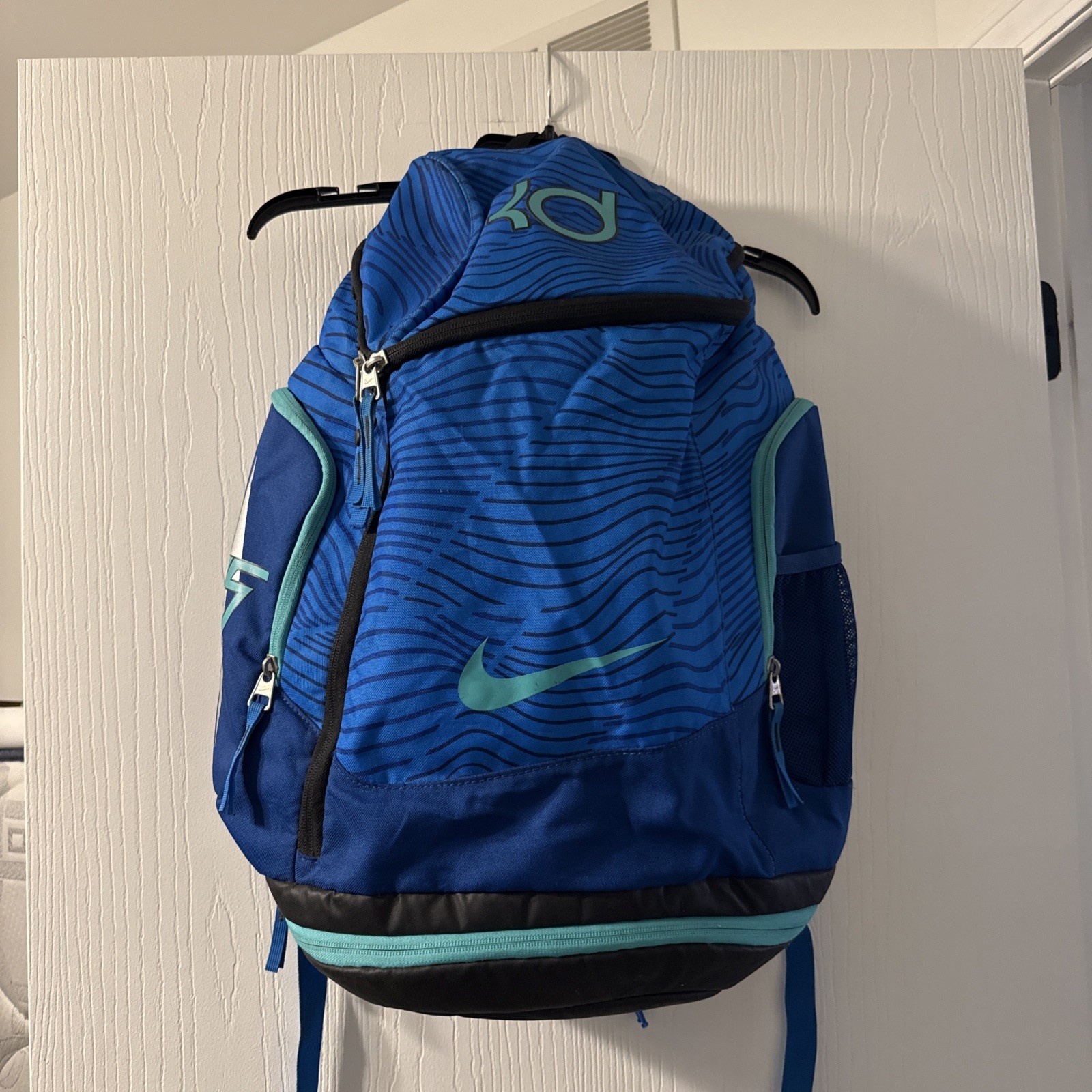 NIKE AIR KD Kevin Durant Blue Teal Large Backpack - Used Condition