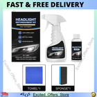 Headlamp Restoration Fluid Kit Car Headlight Cleaner Restorer Coating Spray Kit