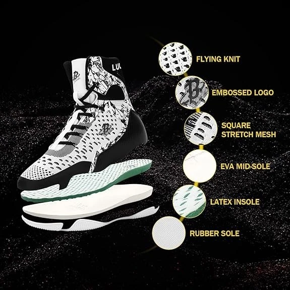 Высокий верхний бокс обувь легкий дышащий тренировочная обувь для бокса, MMA и т.д. - Изображение 3 из 4