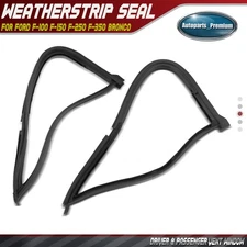 2x Left & Right Vent Window Weatherstrip Seal for Ford F-100 F-150 F-250 Bronco