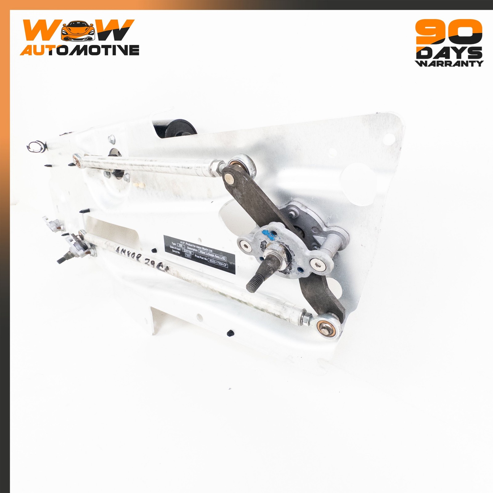 06-16 ASTON MARTIN V8 VANTAGE FRONT WINDSHIELD WIPER MOTOR BRACKET ASSEMBLY OEM